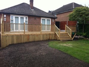 Raised Decking builders in the high peak